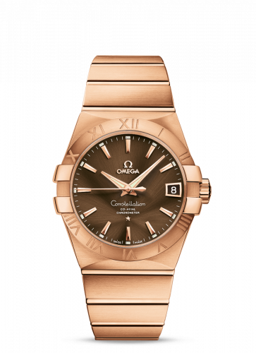 Omega Constellation Co-Axial 38 Red Gold Brown