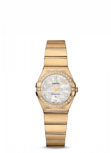 Omega Constellation Quartz 24 Brushed Yellow Gold MOP Omega