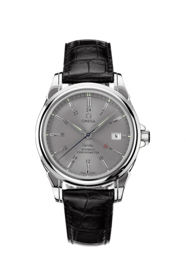 Omega De Ville Co-Axial 38.7 GMT Stainless Steel Grey