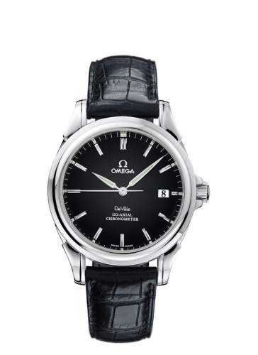 Omega De Ville Co-Axial 37.5 Stainless Steel Black