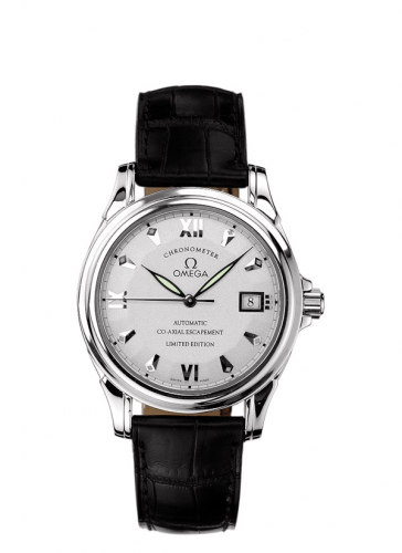 Omega De Ville Co-Axial 37.5 White Gold Silver LTD
