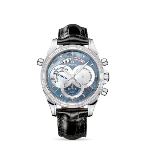 Omega De Ville Co-Axial 41 Chronoscope Rattrapante Platinum Baguette MOP