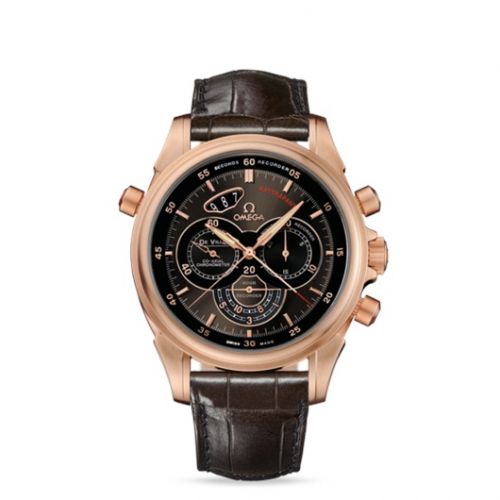 Omega De Ville Co-Axial 44 Chronoscope Rattrapante II Red Gold Brown