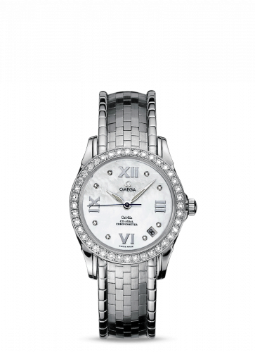 Omega De Ville Co-Axial 32.5 Stainless Steel MOP Bracelet