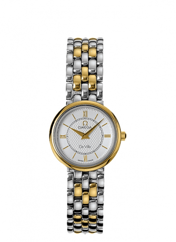 Omega De Ville Classic Quartz 33 Stainless Steel Yellow Gold Silver Bracelet