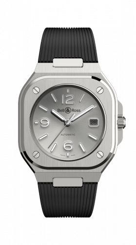 Bell & Ross BR 05 Stainless Steel Silver Rubber
