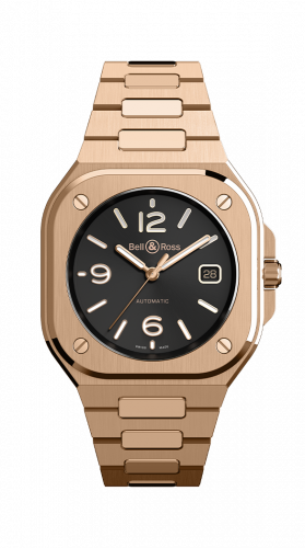 Bell & Ross BR 05 Rose Gold Black Bracelet