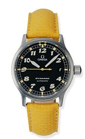Omega Dynamic III Date Stainless Steel Black Yellow Coramide