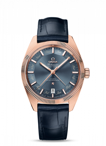 Omega Globemaster Annual Calendar Sedna Gold Grey