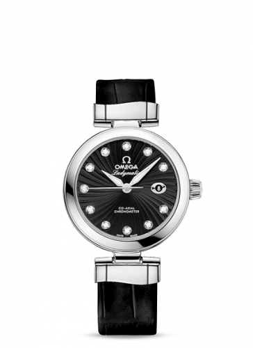 Omega LadyMatic Co-Axial 34 Stainless Steel Black
