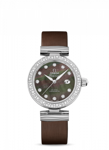 Omega LadyMatic Co-Axial 34 Stainless Steel Diamond Grey MOP