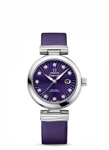 Omega LadyMatic Co-Axial 34 Stainless Steel Purple