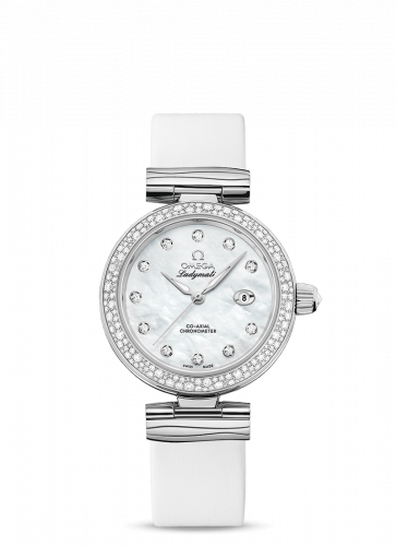 Omega LadyMatic Co-Axial 34 Stainless Steel Diamond MOP