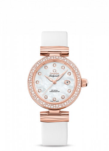Omega LadyMatic Co-Axial 34 Sedna Gold Diamond MOP