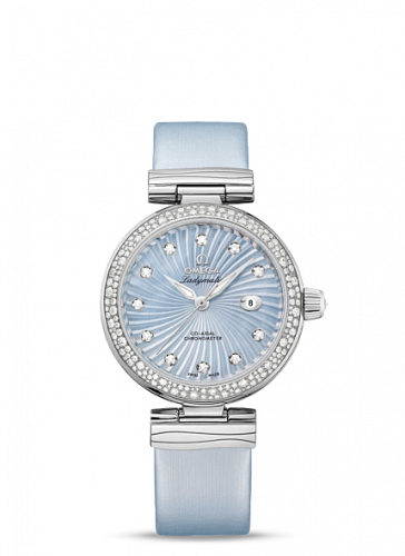 Omega LadyMatic Co-Axial 34 Stainless Steel Diamond Blue MOP