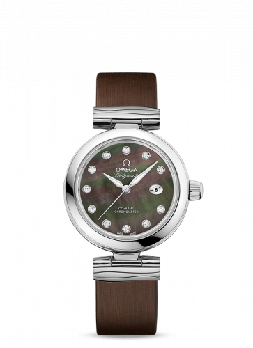 Omega LadyMatic Co-Axial 34 Stainless Steel Brown MOP