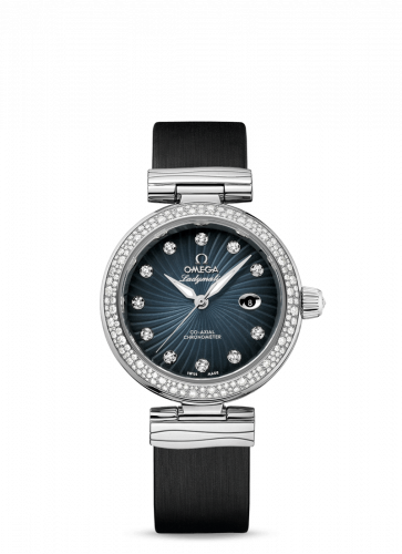 Omega LadyMatic Co-Axial 34 Stainless Steel Diamond Blue