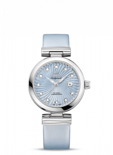 Omega LadyMatic Co-Axial 34 Stainless Steel Blue MOP