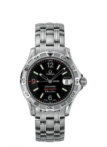 Omega Seamaster Diver 200M OmegaMatic Stainless Steel Black Bracelet