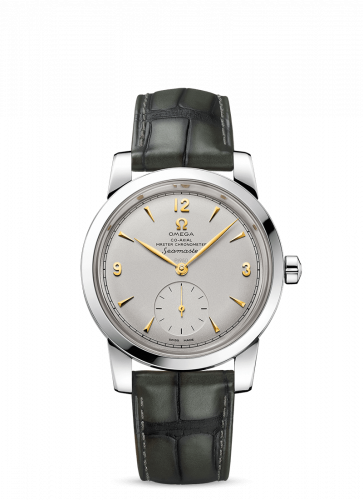 Omega Seamaster 1948 Small Seconds Platinum Silver Alligator