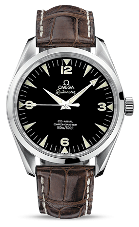 Omega Seamaster Aqua Terra 150M Co-Axial 39.2 Railmaster Brown Alligator