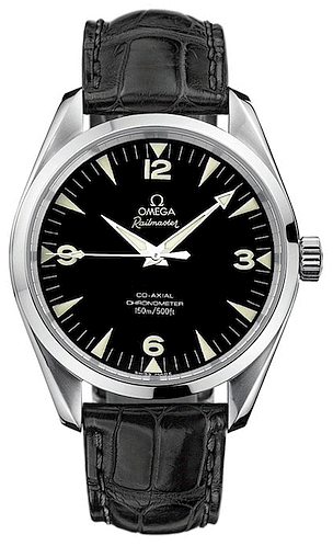 Omega Seamaster Aqua Terra 150M Co-Axial 42.2 Railmaster Black Alligator