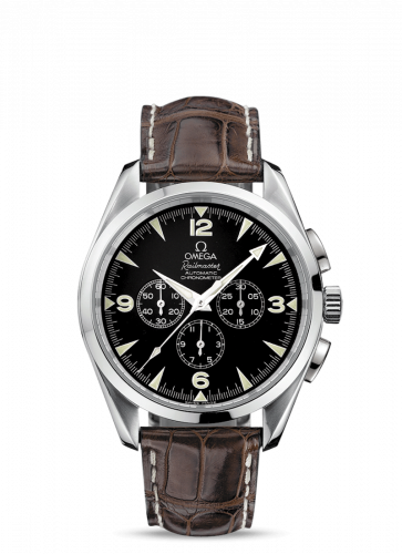 Omega Seamaster Aqua Terra 150M Automatic 42.2 Railmaster Chronograph Brown Alligator