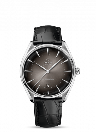 Omega Seamaster Master Co-Axial 39.5 Paris Edition Stainless Steel Grey Alligator