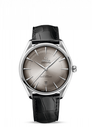 Omega Seamaster Master Co-Axial 39.5 New York Edition Stainless Steel Grey Alligator