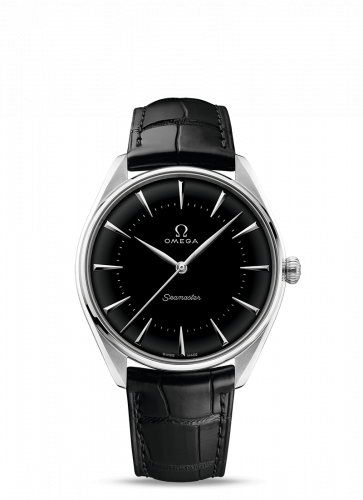 Omega Seamaster Master Co-Axial 39.5 Olympic Games Platinum Enamel Alligator