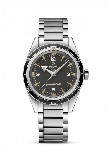 Omega Seamaster 300 Master Co-Axial Stainless Steel Black Bracelet 60th Anniversary Trilogy Box