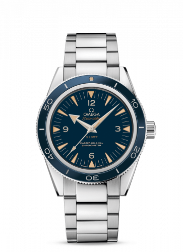 Omega Seamaster 300 Master Co-Axial Platinum Blue Bracelet