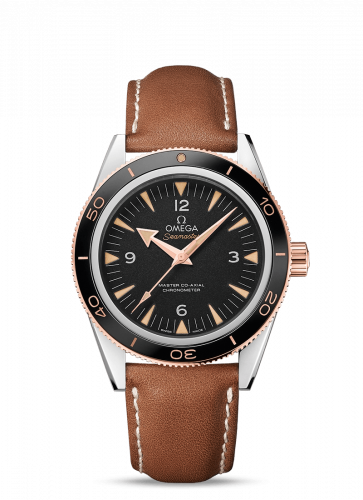 Omega Seamaster 300 Master Co-Axial Steel Stainless Steel Sedna Gold Strap
