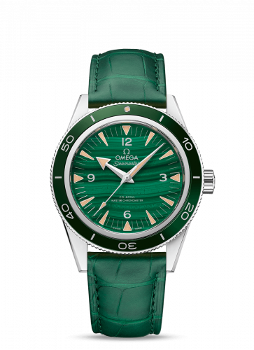 Omega Seamaster 300 Co-Axial Master Chronometer Platinum Malachite