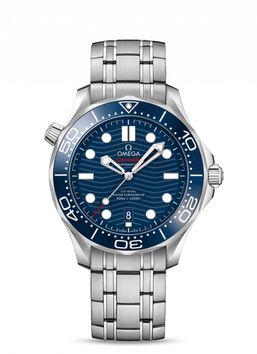 Omega Seamaster Diver 300M Master Co-Axial 42 Stainless Steel Blue Bracelet