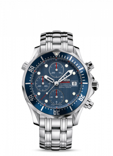Omega Seamaster Diver 300M Automatic 41.5 Chronograph Stainless Steel Blue Bracelet