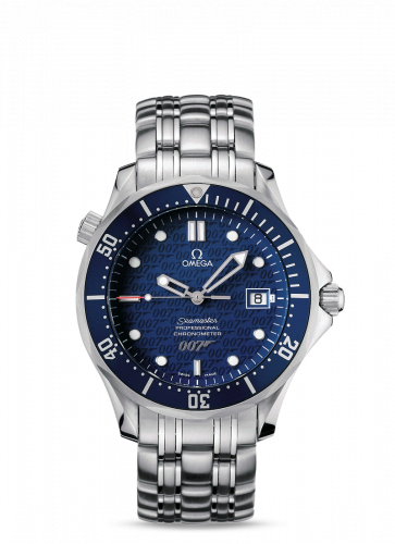 Omega Seamaster Diver 300M Automatic 41 Stainless Steel Blue Bracelet James Bond 40th Anniversary