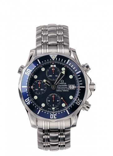 Omega Seamaster Diver 300M Automatic 41.5 Chronograph Stainless Steel Blue Bracelet