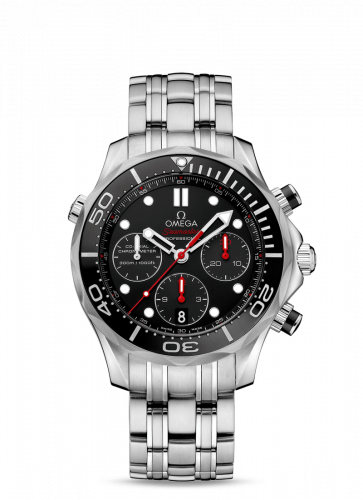 Omega Seamaster Diver 300M Co-Axial 41.5 Chronograph Stainless Steel Black Bracelet