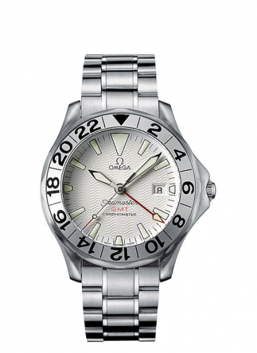 Omega Seamaster Diver 300M Automatic 41 GMT Stainless Steel White Bracelet Great White