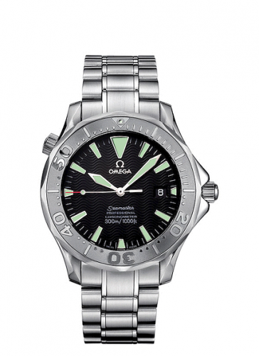 Omega Seamaster Diver 300M Automatic 41 Stainless Steel White Gold Black Non-America's Cup