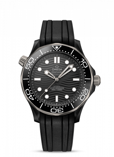 Omega Seamaster Diver 300M Master Co-Axial 43.5 Ceramic Titanium Black Rubber