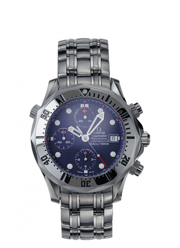 Omega Seamaster Diver 300M Automatic 41.5 Chronograph Stainless Steel Blue Bracelet
