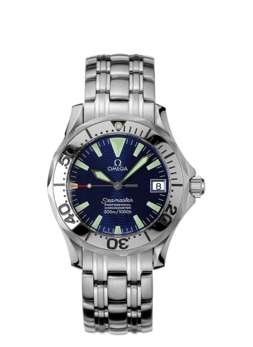 Omega Seamaster Diver 300M Automatic 36.25 Stainless Steel Electric Blue Bracelet