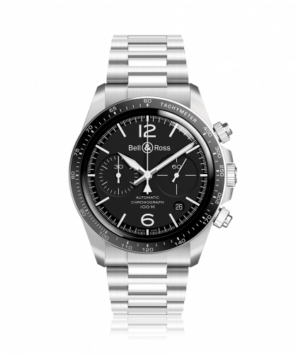 Bell & Ross BR V2-94 Stainless Steel Black Bracelet