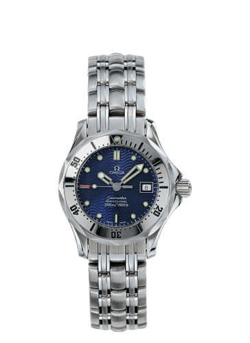 Omega Seamaster Diver 300M Quartz 28 Stainless Steel Blue Bracelet