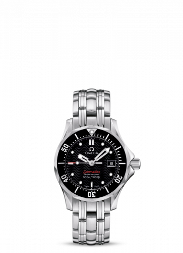 Omega Seamaster Diver 300M Quartz 28 Stainless Steel Black Bracelet