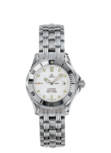 Omega Seamaster Diver 300M Quartz 28 Stainless Steel White Bracelet