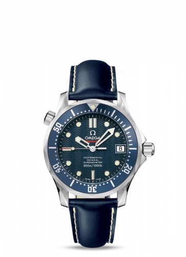 Omega Seamaster Diver 300M Co-Axial 36.25 Stainless Steel Blue Rubber