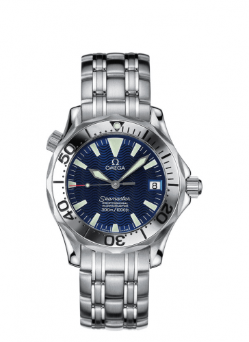 Omega Seamaster Diver 300M Automatic 36.25 Stainless Steel Electric Blue Bracelet